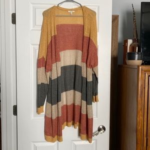 Maurices Color-block cardigan